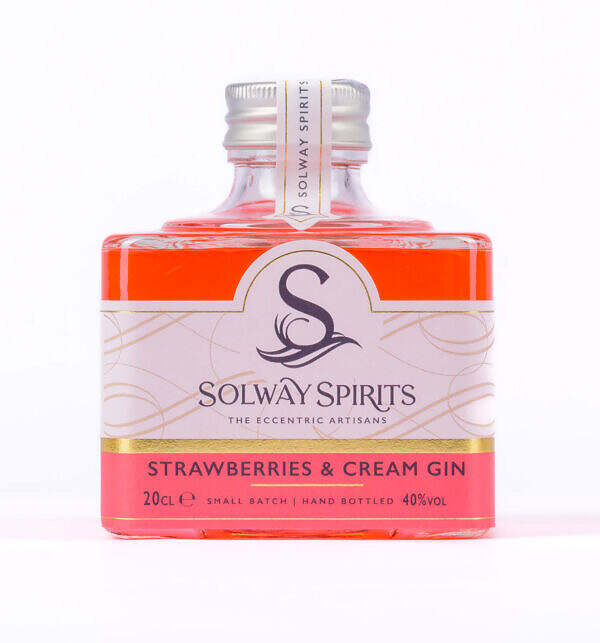 Solway Strawberries & Cream Gin (Stacker Bottle 20cl)