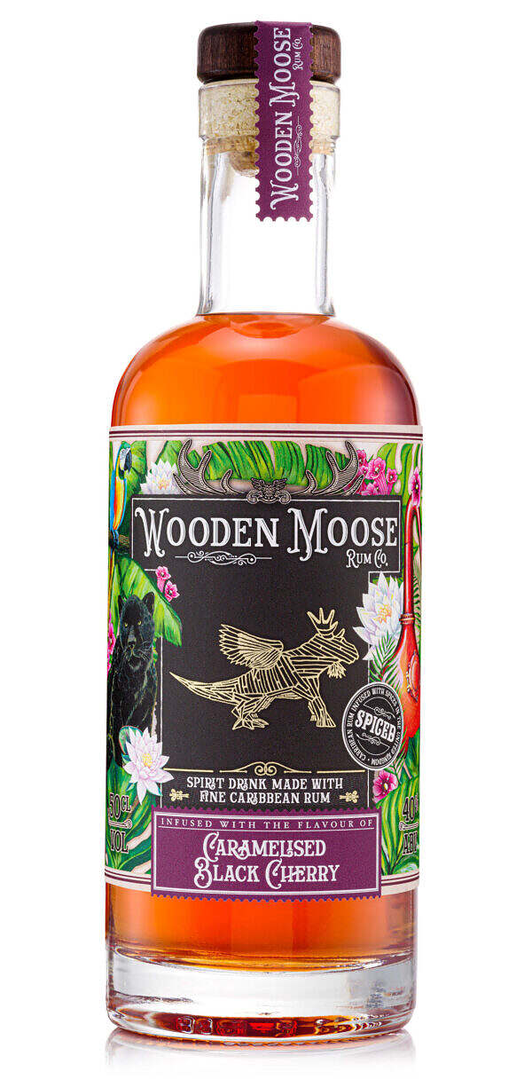 Wooden Moose - Caramelised Black Cherry Rum (50cl)