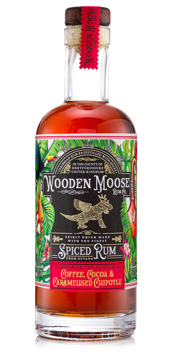 Wooden Moose - Coffee, Cocoa & Caramelised Chipotle Rum (50cl)